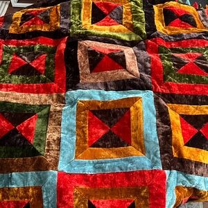 Multicolor Patchwork Quilt/ carpet